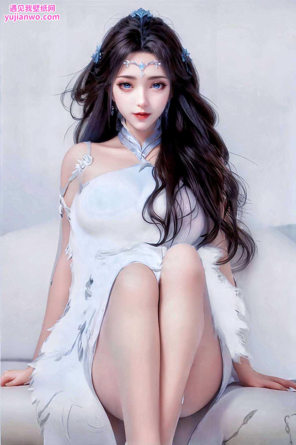 让国漫女神陪伴你的每一天吧！嘻嘻我这儿有免费壁纸下载哦