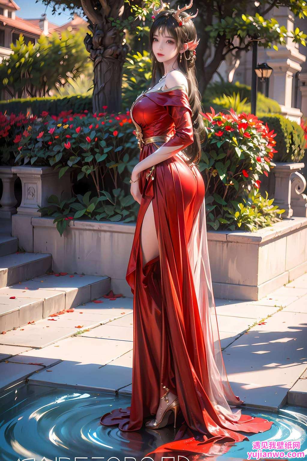 无论是静谧的云落壁纸每一款都是国漫美女的完美演绎