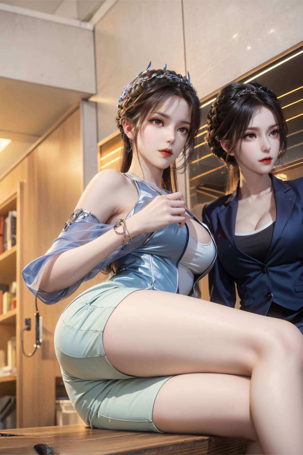 今儿给大家推荐一款国漫界的“萌神”小舞的插画女神壁纸让人一见倾心