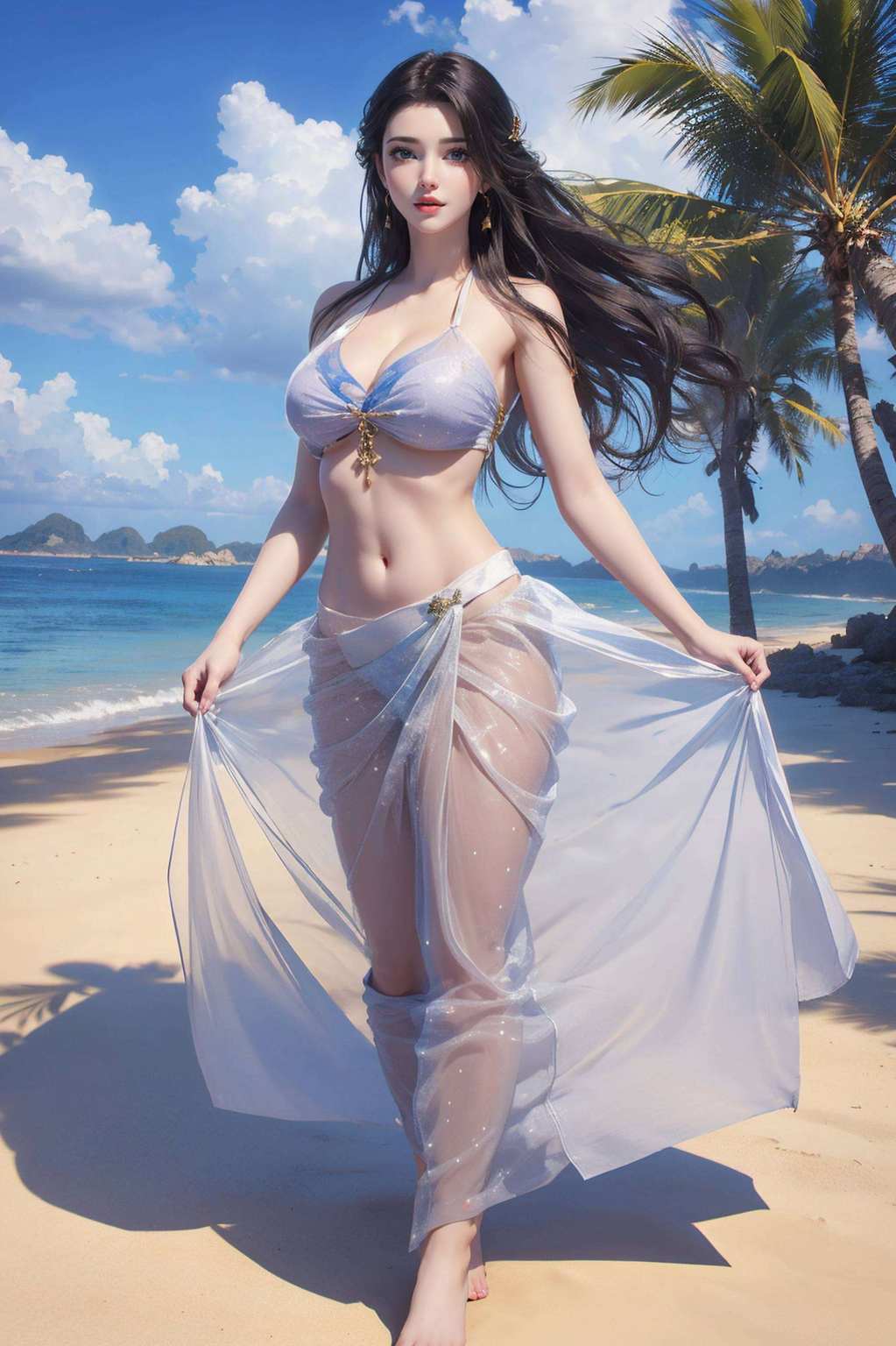 蛇女则以她那柔美的身姿身着轻盈蝶翼