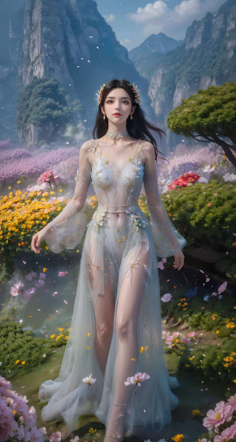 别小看这位蛇女大人那七彩吞天蟒的斑斓色彩