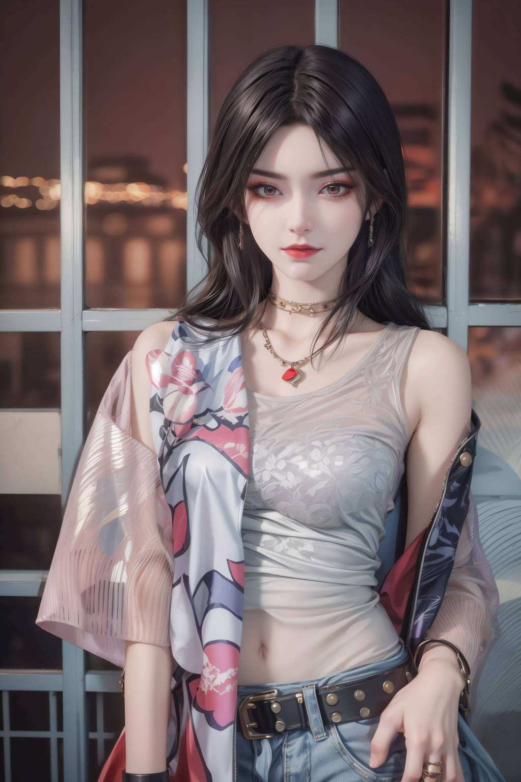 眼神中藏着深不可测的智慧她的每一次凝视