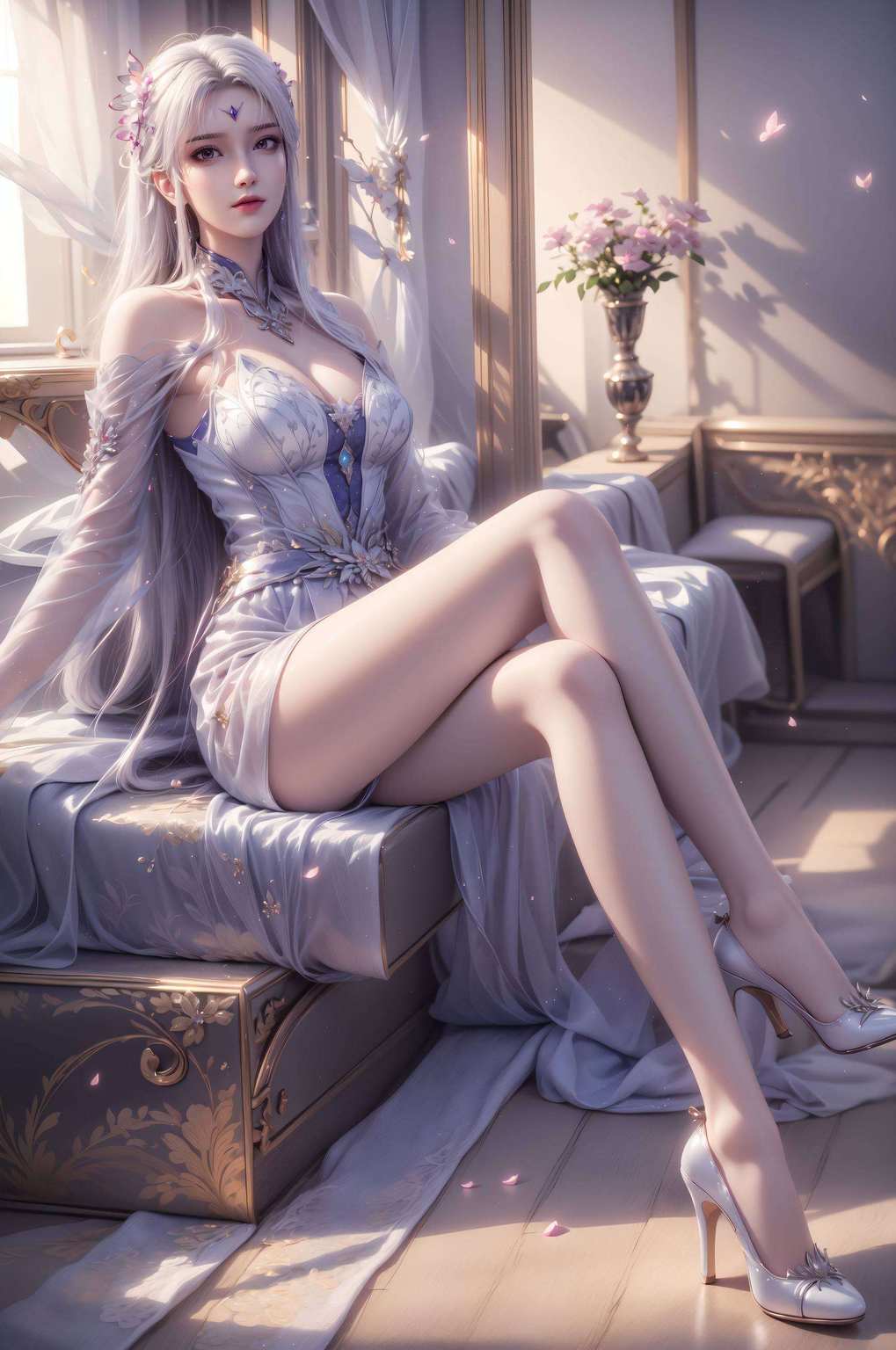 如同夜空中最亮的星辰她的紫色高清壁纸