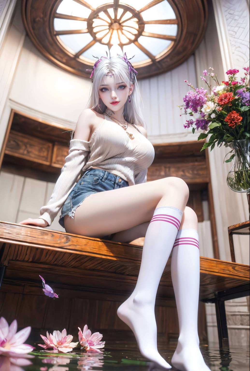 小医仙那如仙子般的身影在这繁华的世界里