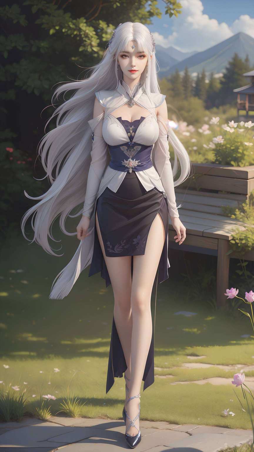 她是国漫的女神如同厄难毒体壁纸上的花瓣