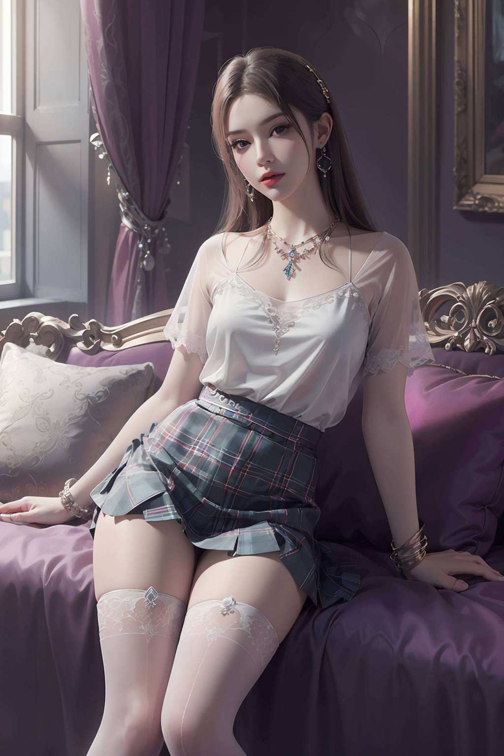 感受动漫女神的独特魅力仿佛化作一帧帧精美的壁纸