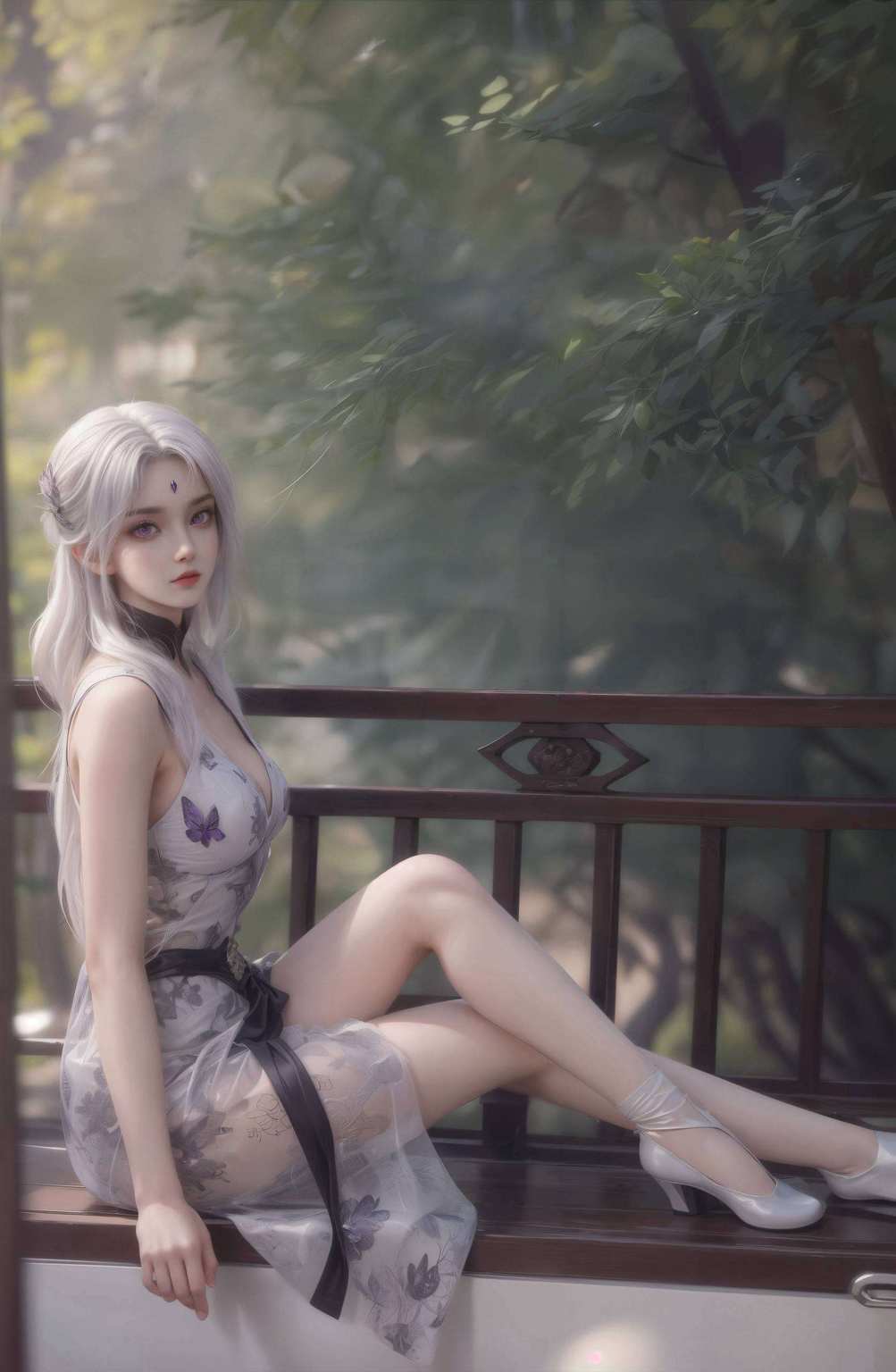 她是国漫美女的代表她紫色的高清壁纸让你一秒中毒