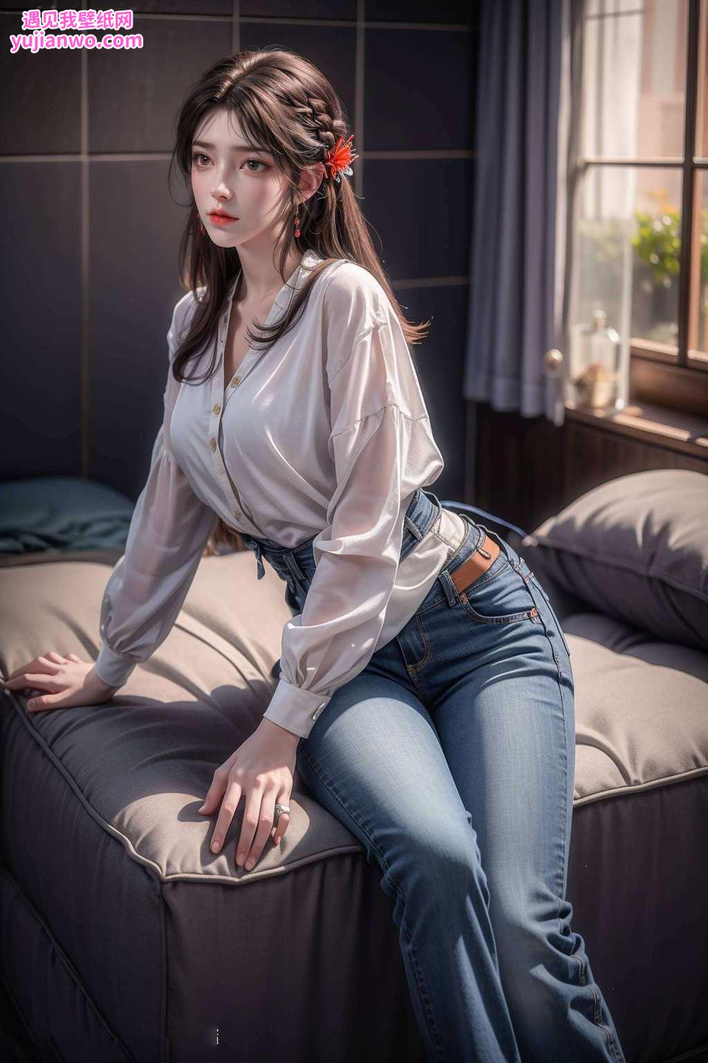 两位美女同框让你的电脑桌面都能毒气四溢、美艳无边！