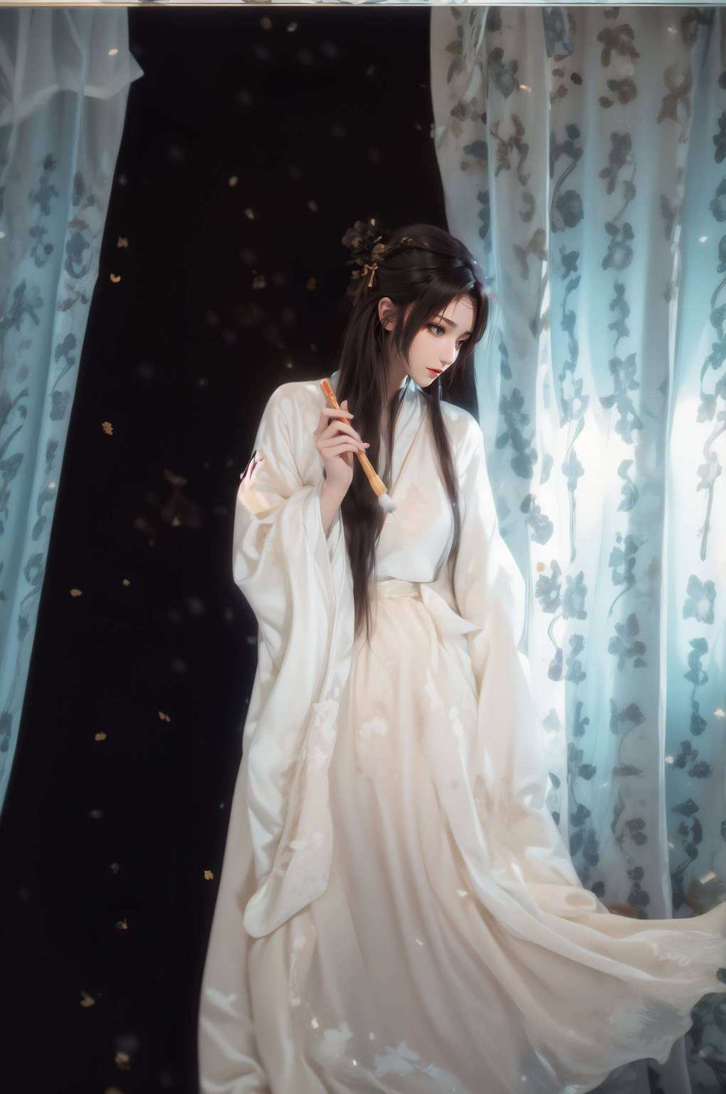 宛如动漫中的女神穿越古风梦境