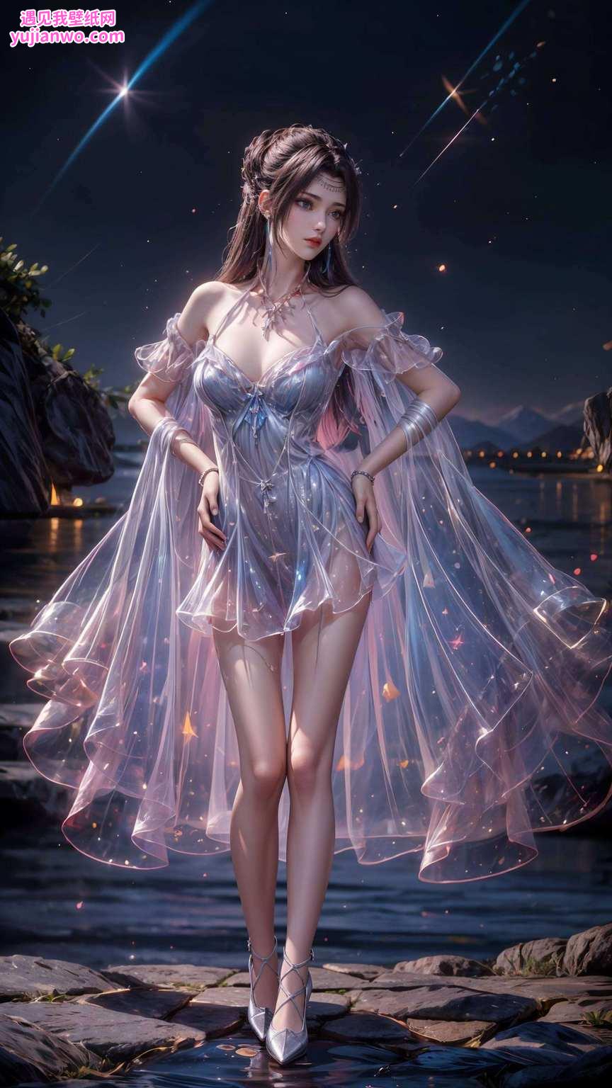 以其独特的气质和傲人的风采将她那如诗如画的身影完美呈现