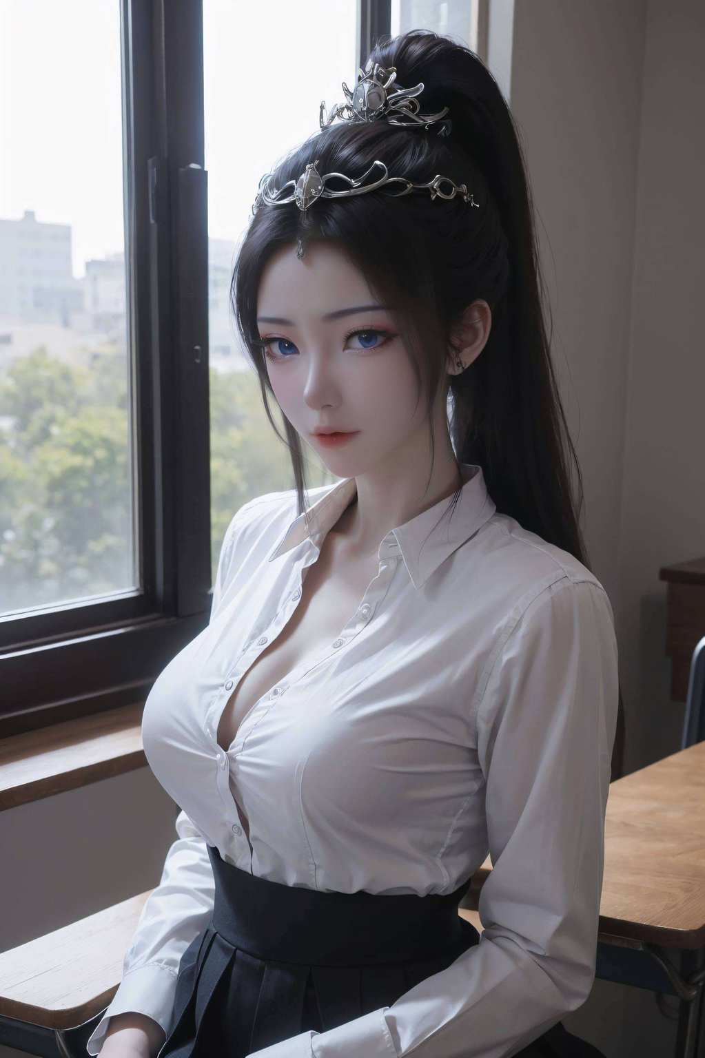 动漫壁纸情星元映月明