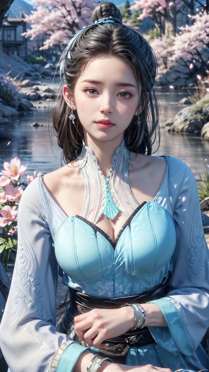 变得古色古香吧！蓝灵娥那双灵动的眼睛、婉约的身姿