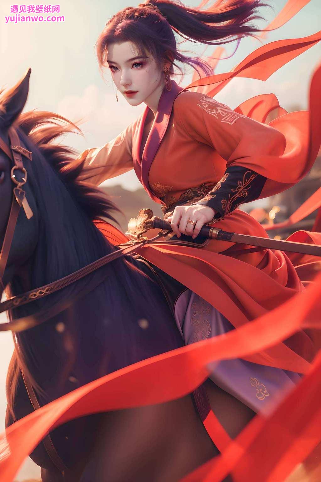 图中师妹婉约师兄立壁之前