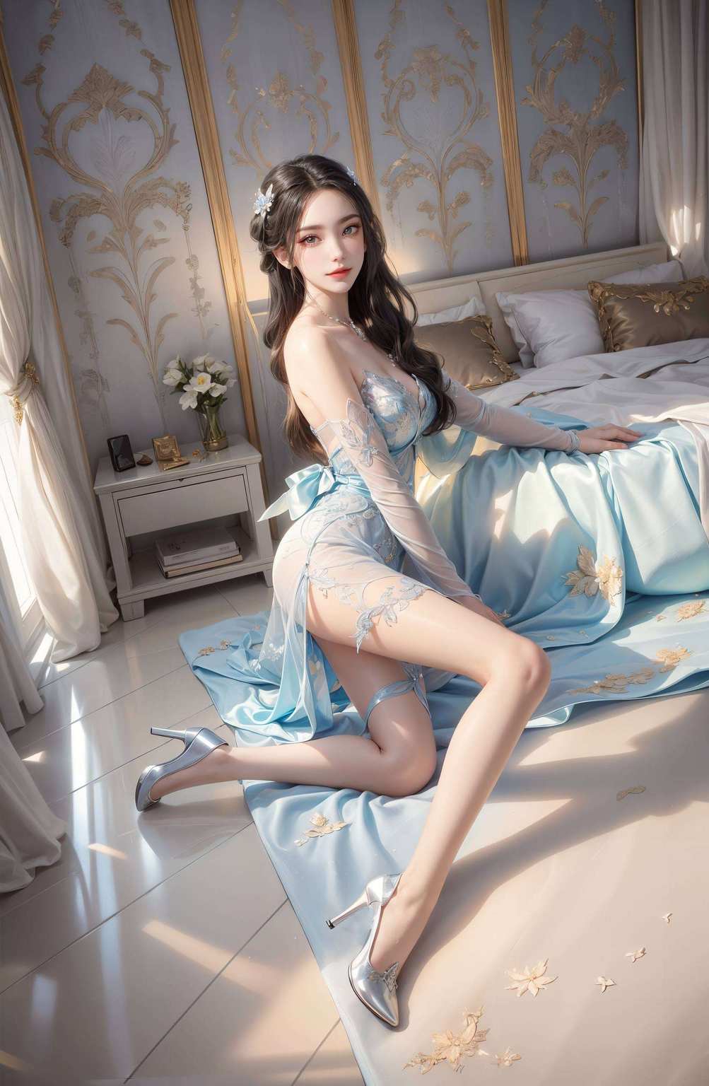 它是融合了国漫天行九歌中的焰灵姬元素美得不要不要的