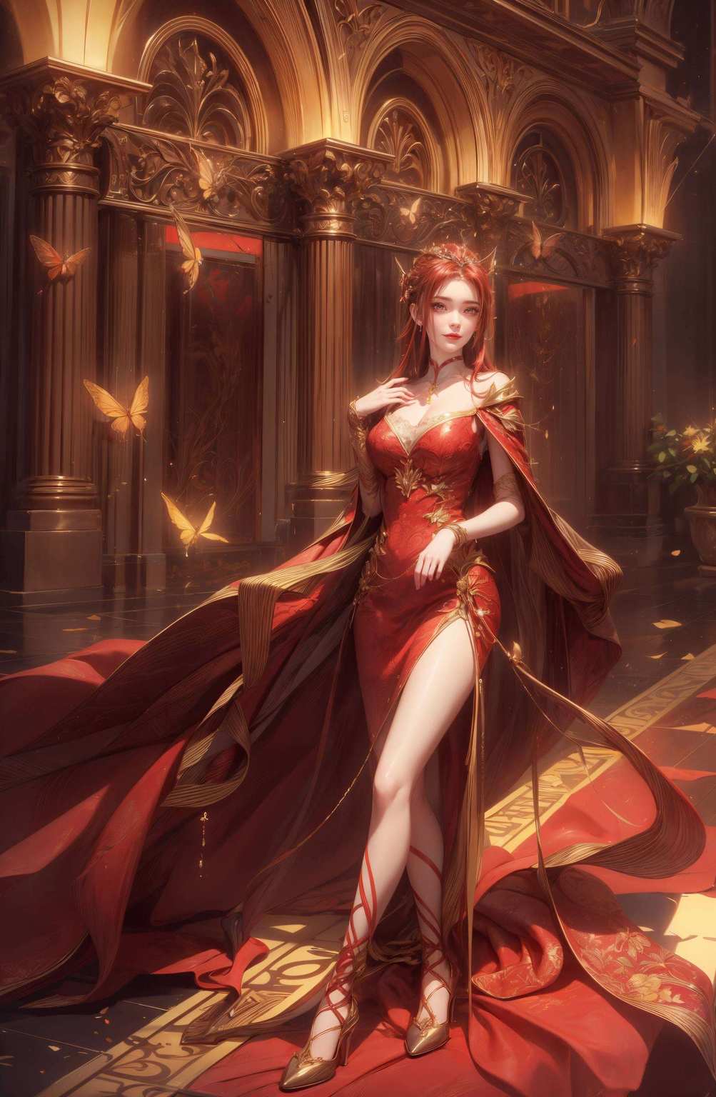 你瞧瞧这位红凰壁纸真人可真是美得冒泡！她从《完美世界》里翩翩飞出