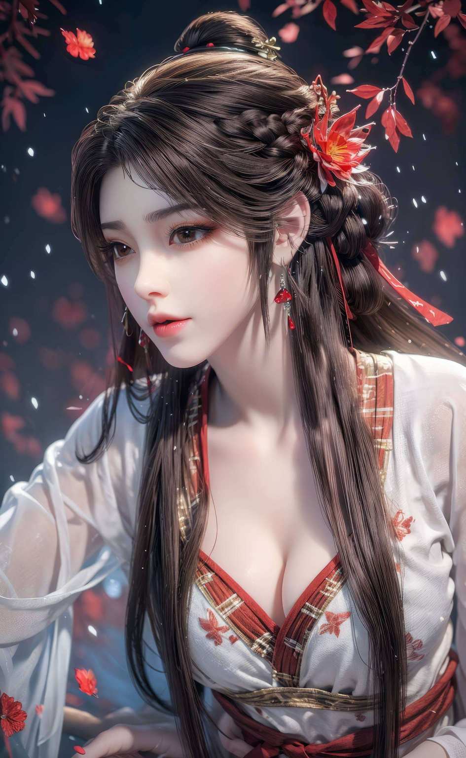 嘿那精致的美貌和独特的气质