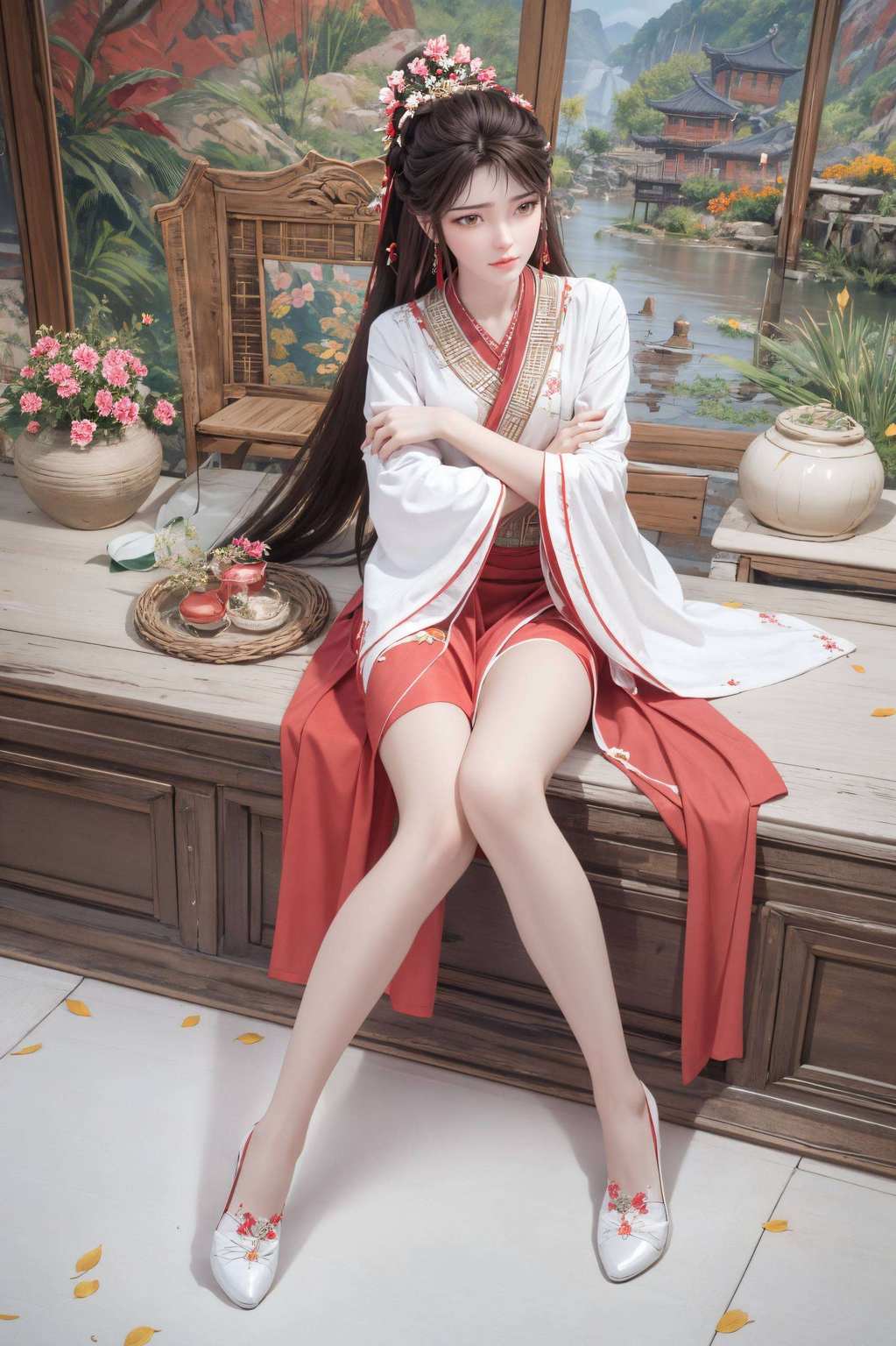 这款壁纸可是免费的让你的手机也能感受国漫女神的魅力吧！哈哈