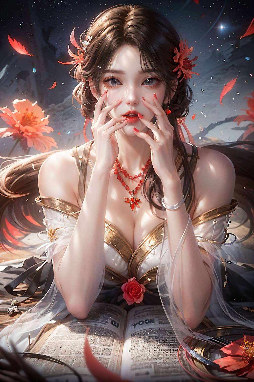 各位小伙伴们我这儿刚好有火灵儿和石昊的浪漫邂逅