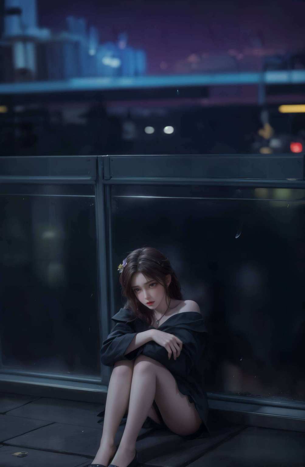 让无数动漫迷为之倾倒她灵动的大眼睛泪光闪烁