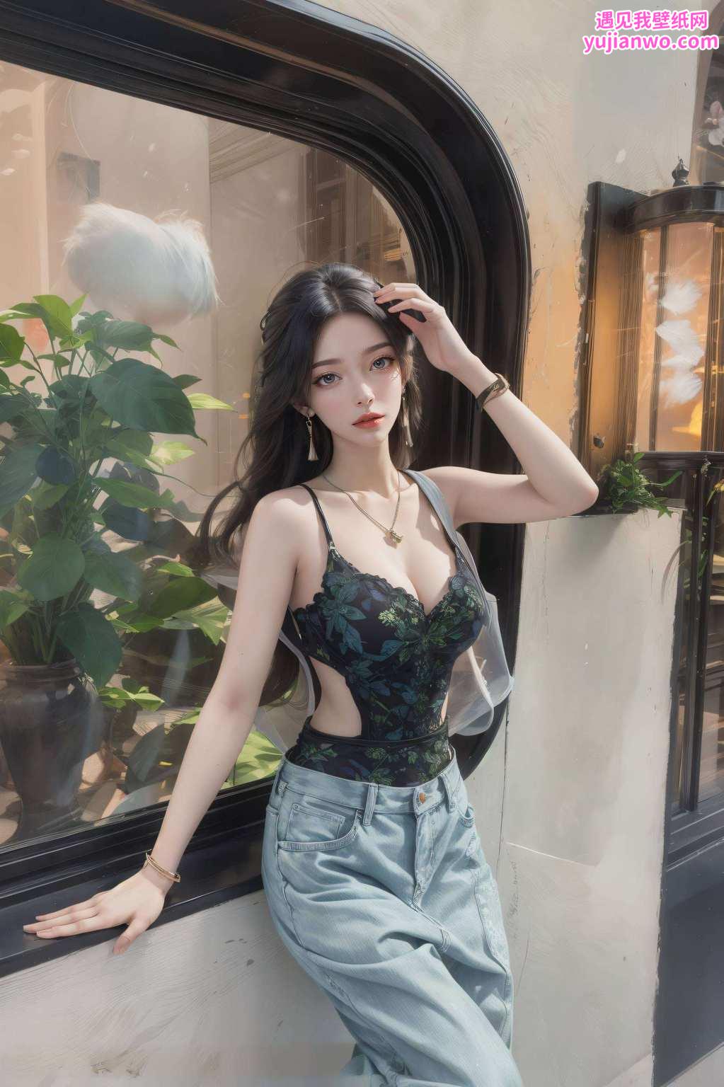 动漫美女的每一次眨眼如同柳神般飘逸
