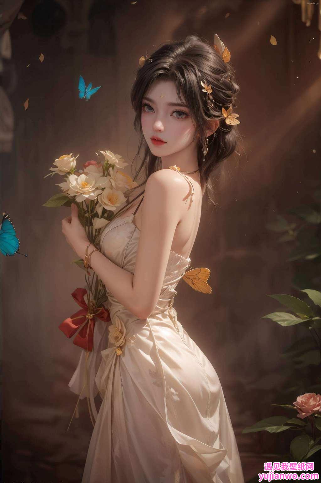 装点书房动漫美女