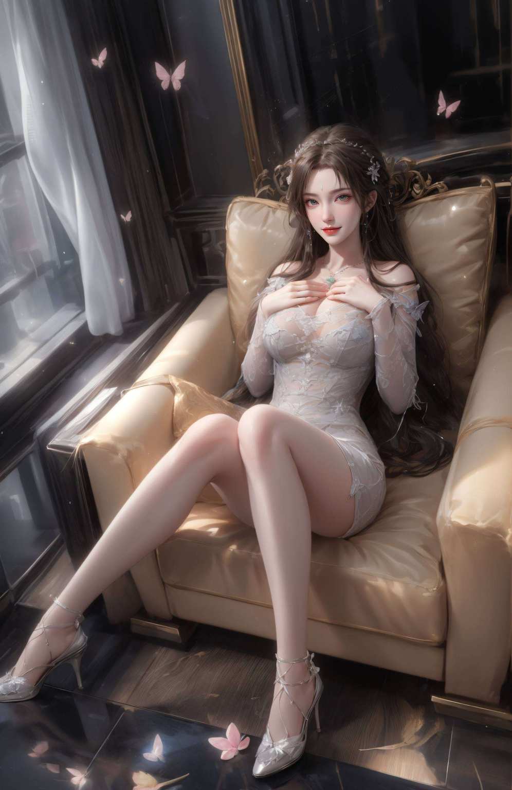 彰显神韵国漫美女青月壁纸