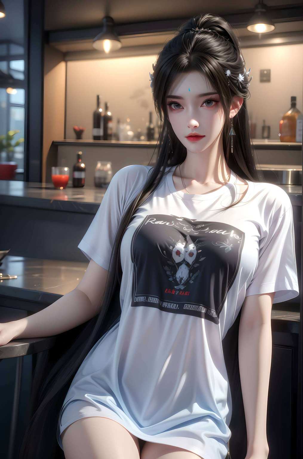 她的倩影更为你的桌面装饰图带来了免费的视觉盛宴！
