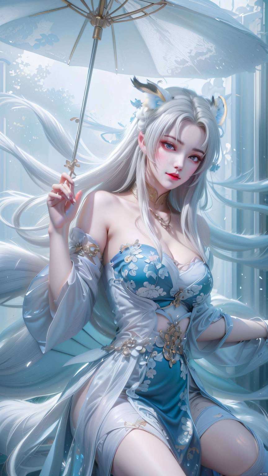 一颦一笑间尽显国漫美女的灵动与神秘