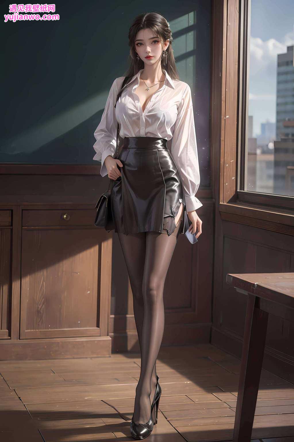 让李慕婉的优雅身影成为你的电脑守护神吧！想象一下