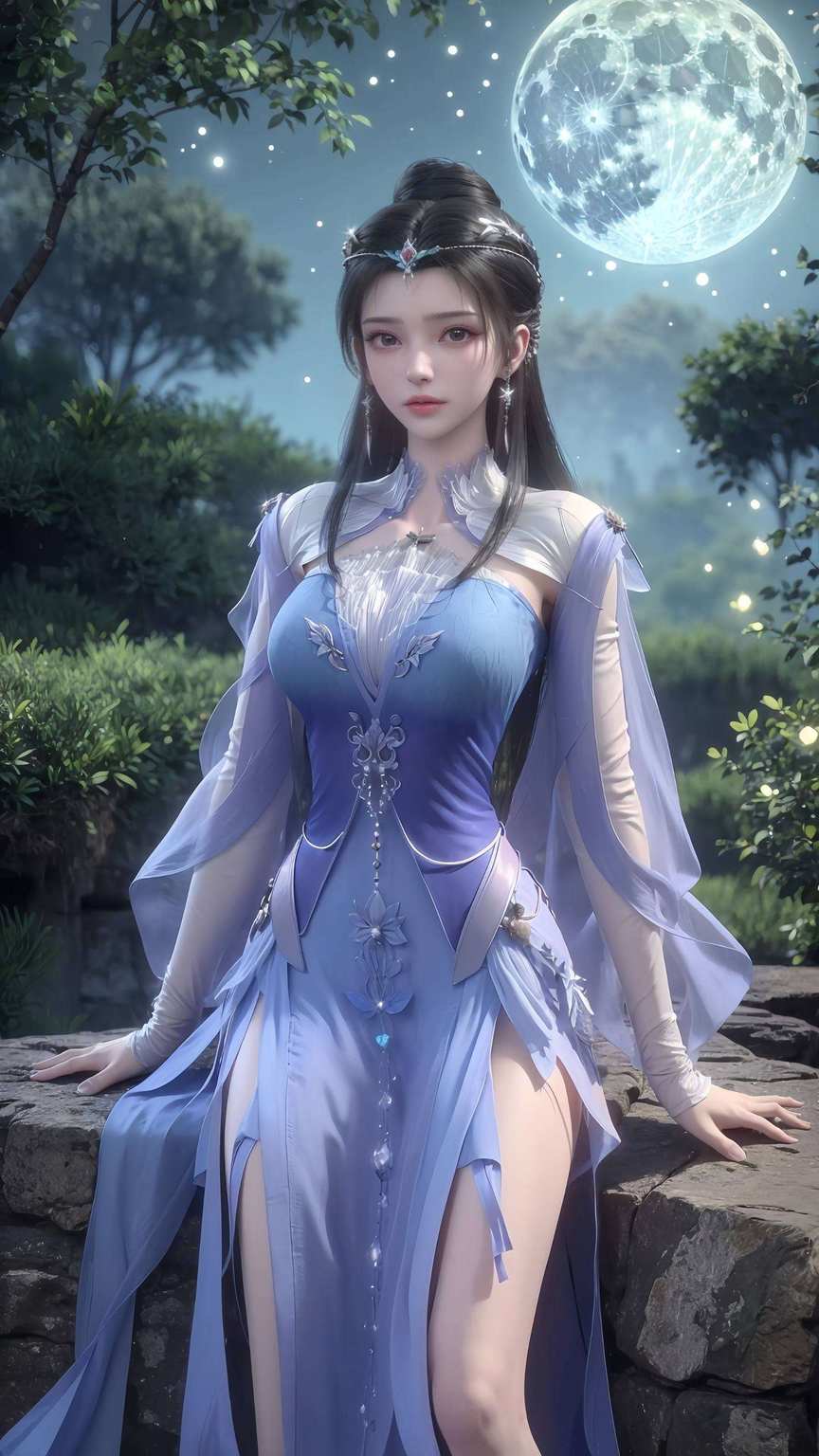 不信你试试？嘻嘻快来把这位国漫美女搬回家