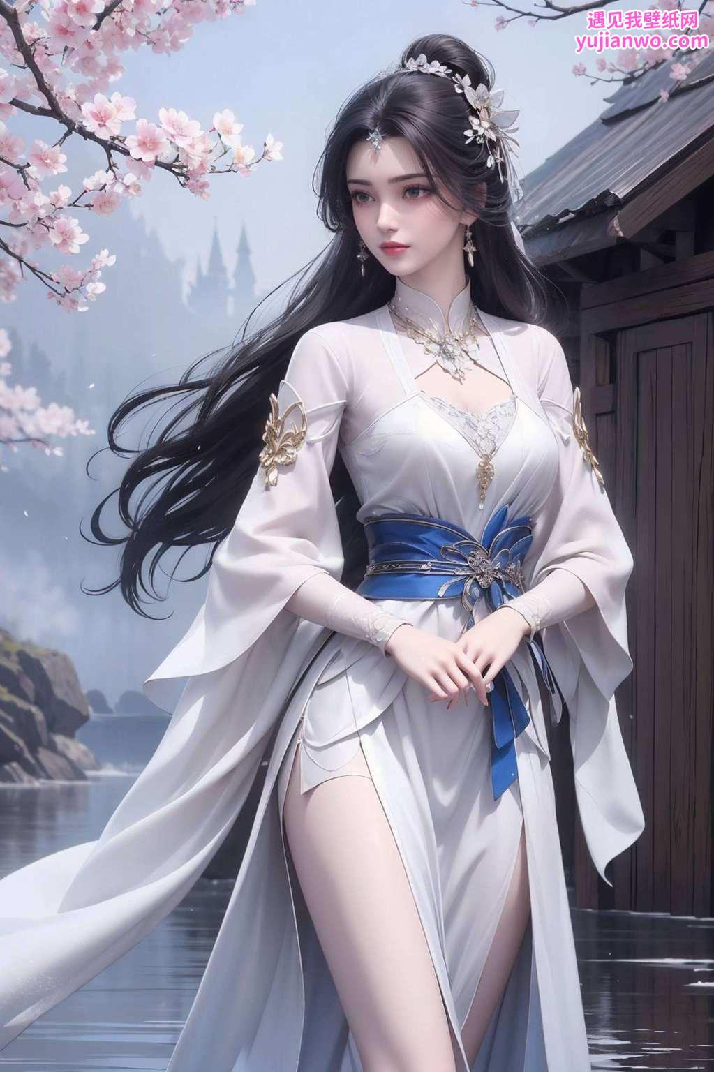 她的每一个动态都是那么令人心醉她的眼神中藏着深邃的玄幻奥秘