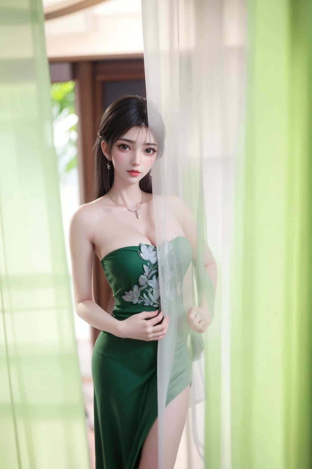 每一次滑动都是她对美的诠释粉色梦幻