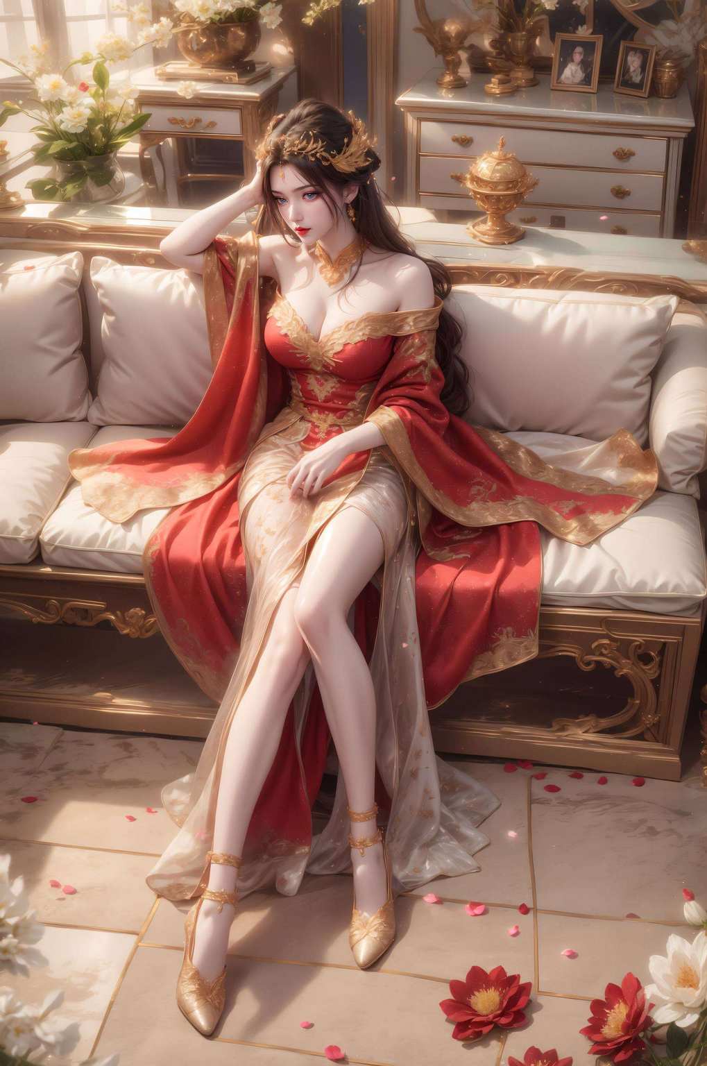 动漫美女翩翩起舞着仙逆之美