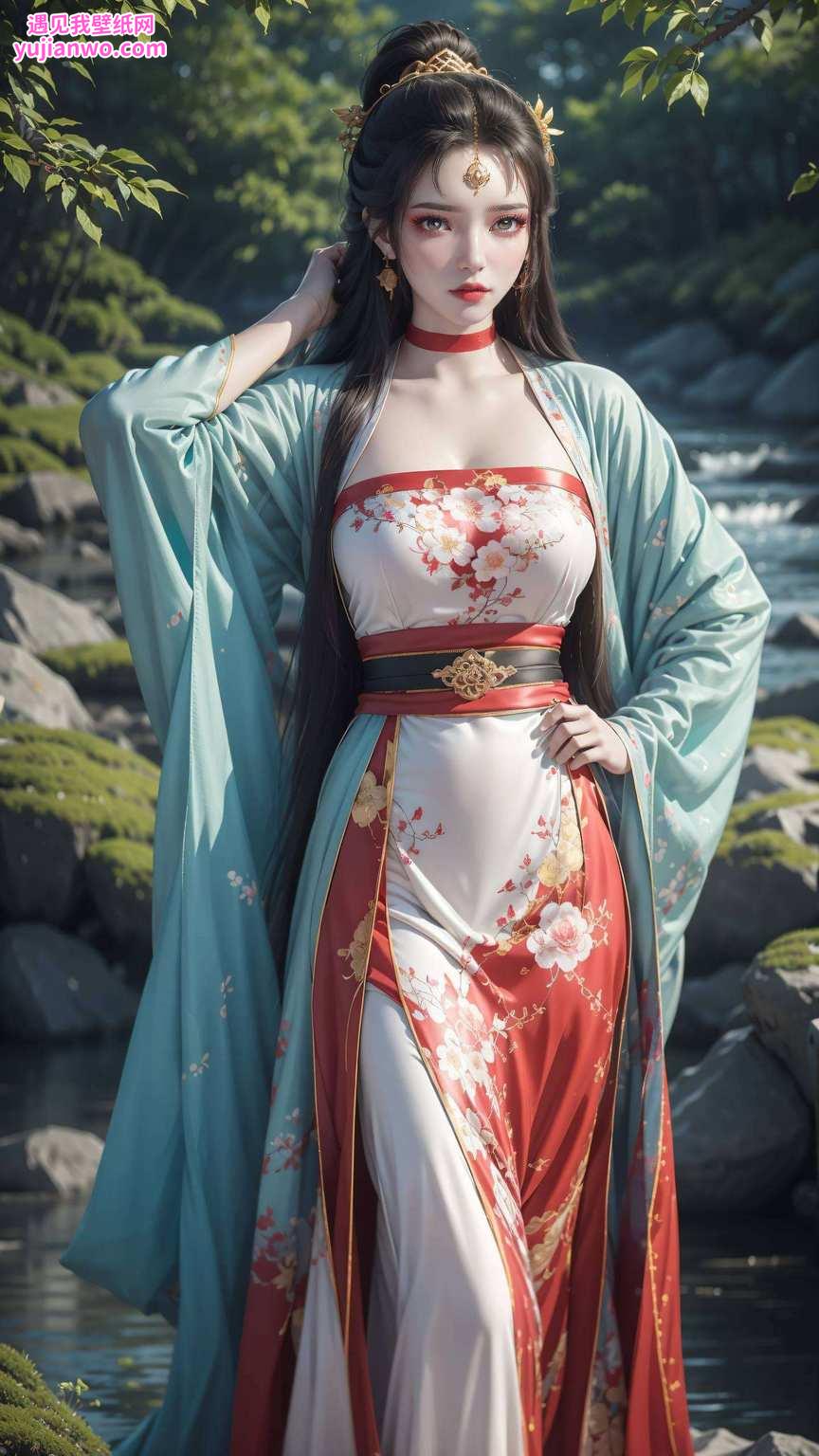 壁纸映神韵美女如云