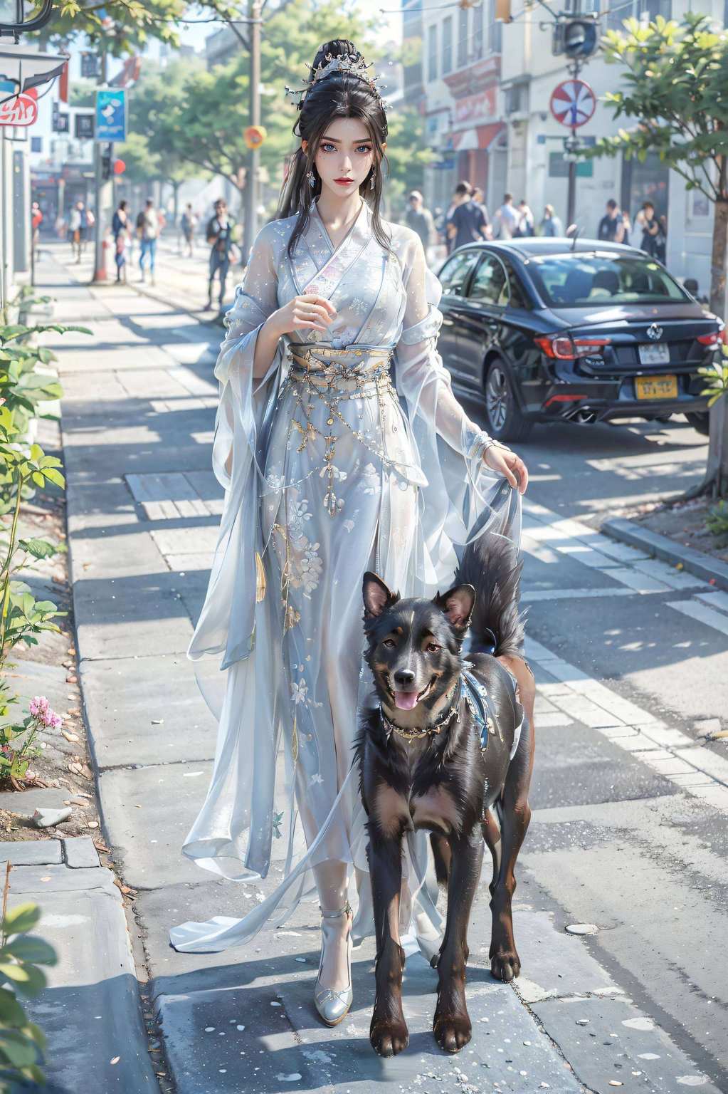 永生方清雪犹如一朵盛开的花国漫女神的魅力在此绽放