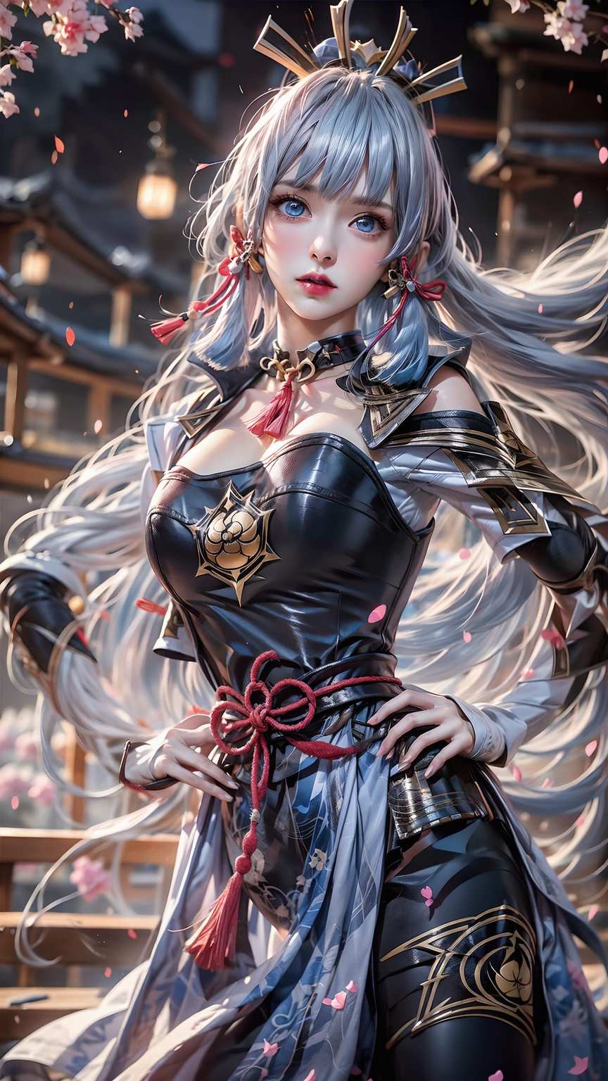 神里凌华如同冬日里的一抹温柔月光而枫原万叶则是那抹坚韧的翠绿