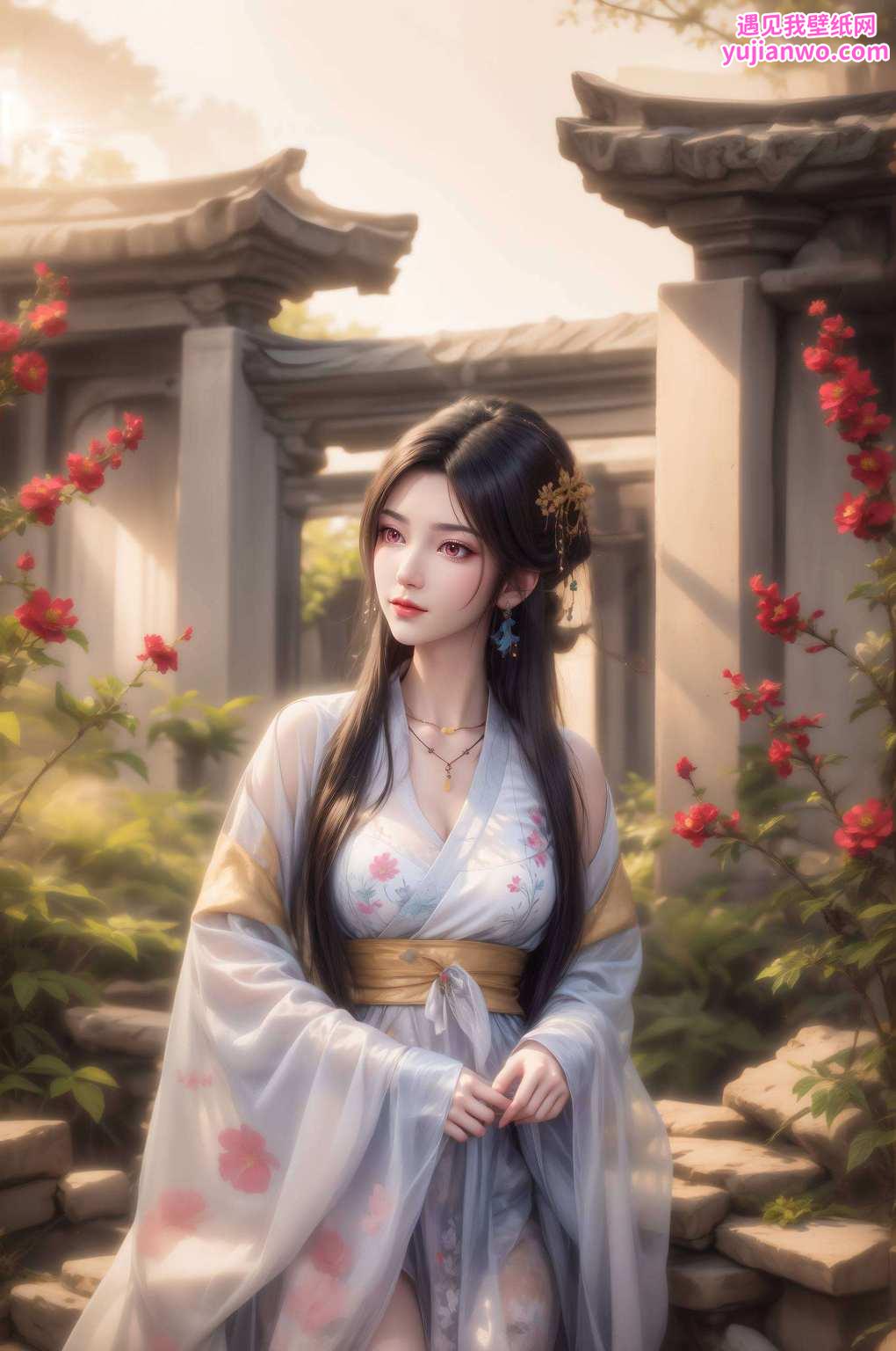 如同壁画中的仙子；他是英勇无畏的元尊英姿飒爽