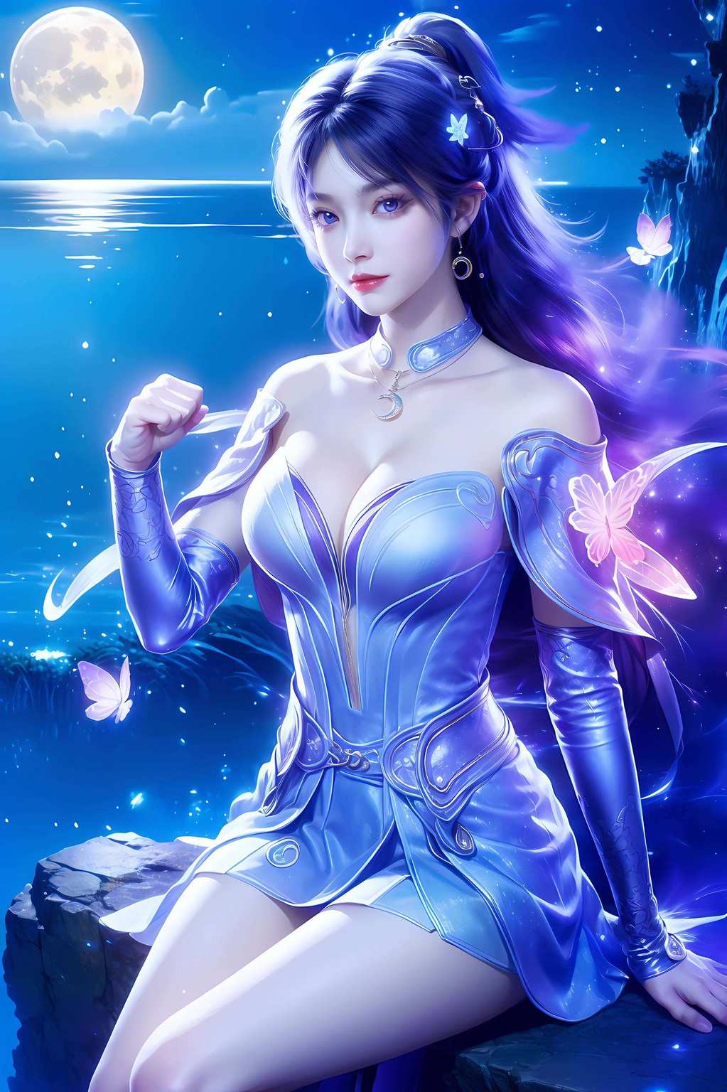 想象一下清凉的姬紫月壁纸