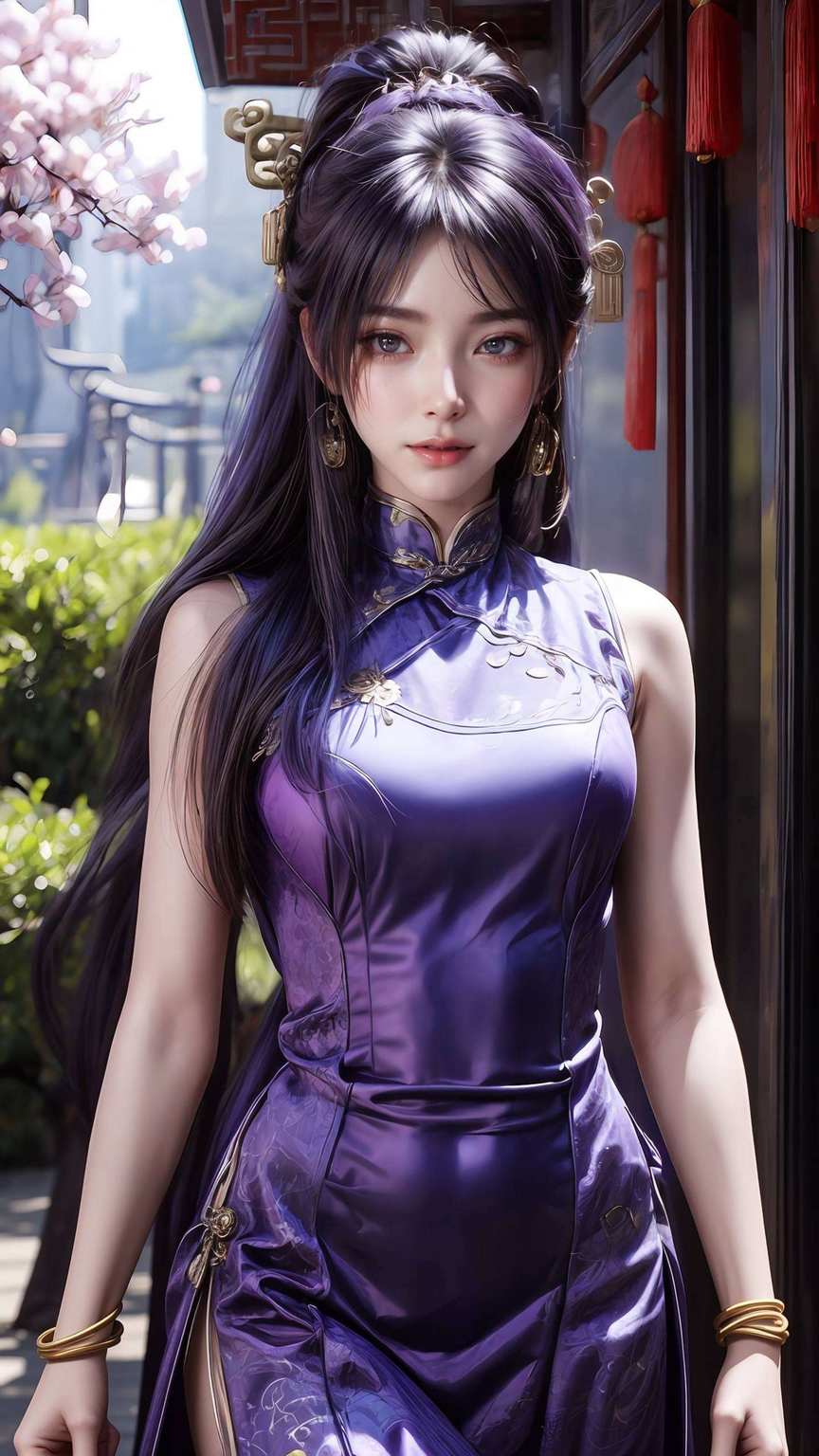 嘿朋友们！这可是个超级棒的姬紫月画师版壁纸