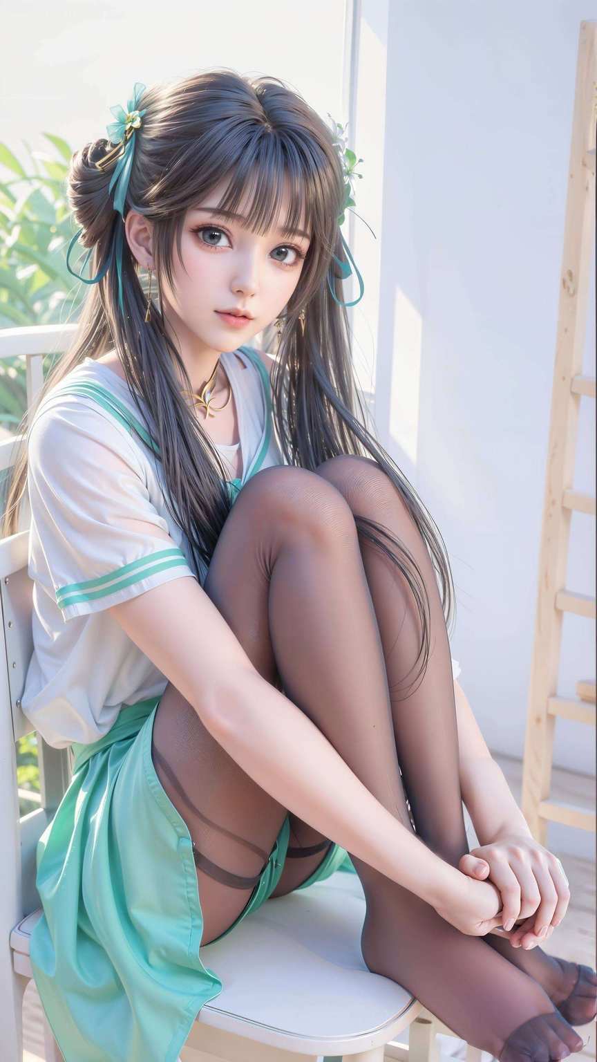 简直美得不可方物还是她那飘逸的裙摆