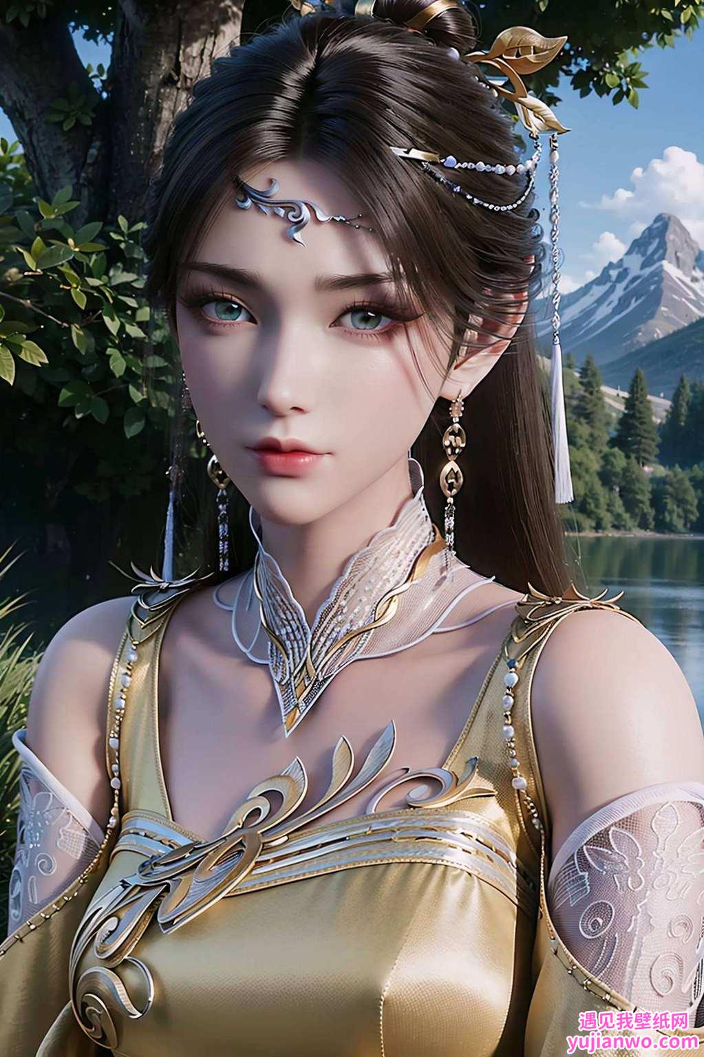 国漫美女同样让人心动不已！4K超清壁纸让你手机瞬间变身玄幻世界