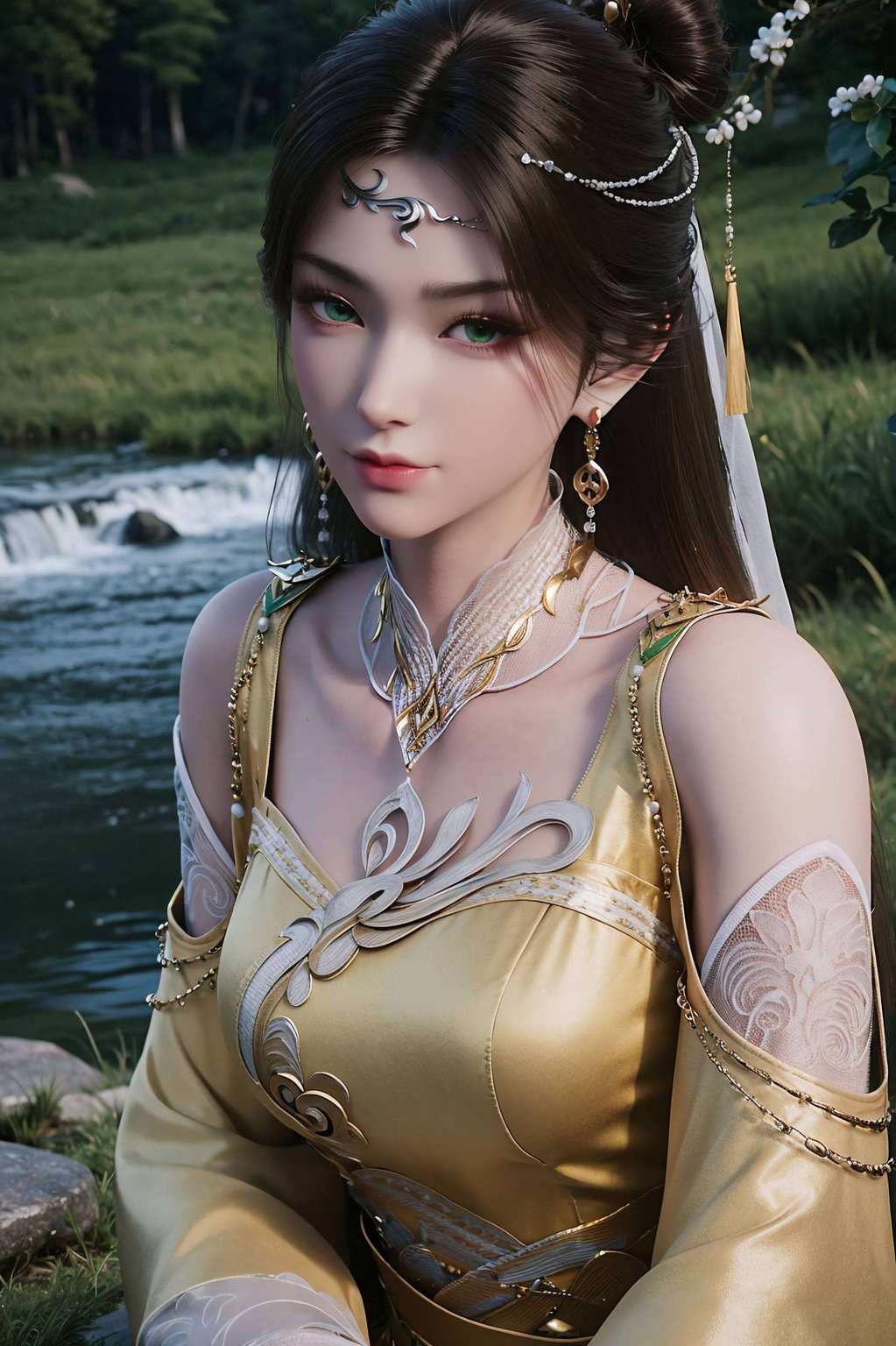 她是那种美得让人忍不住想抱回家的国漫美女金瓶儿壁纸横屏高清4k