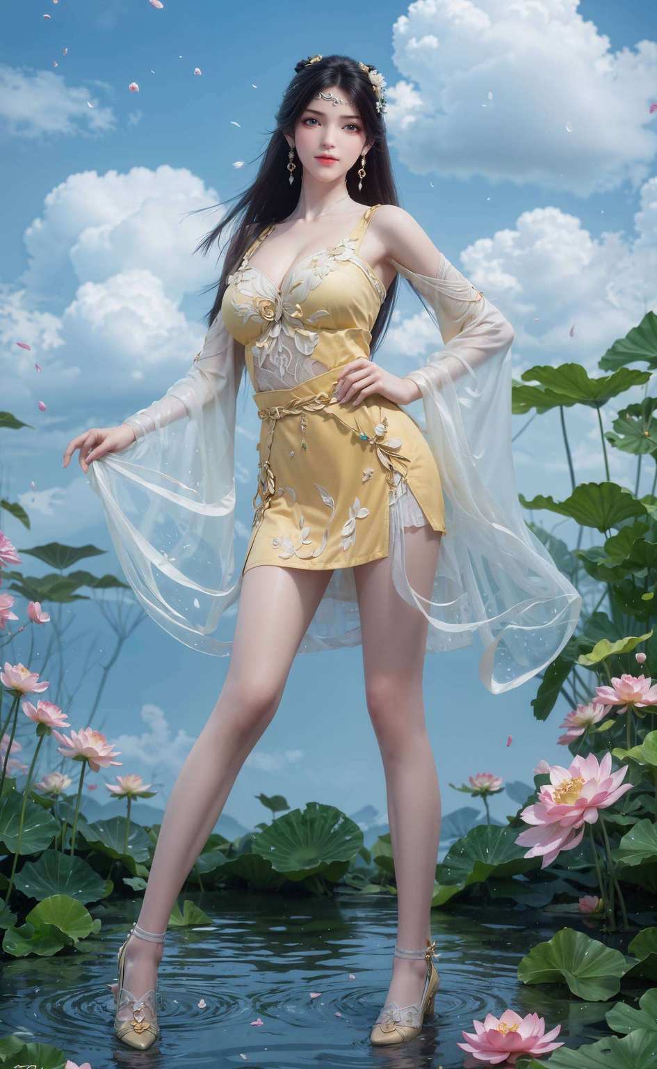 犹如一朵盛开的花朵她是那个让人难以忘怀的玄幻美女
