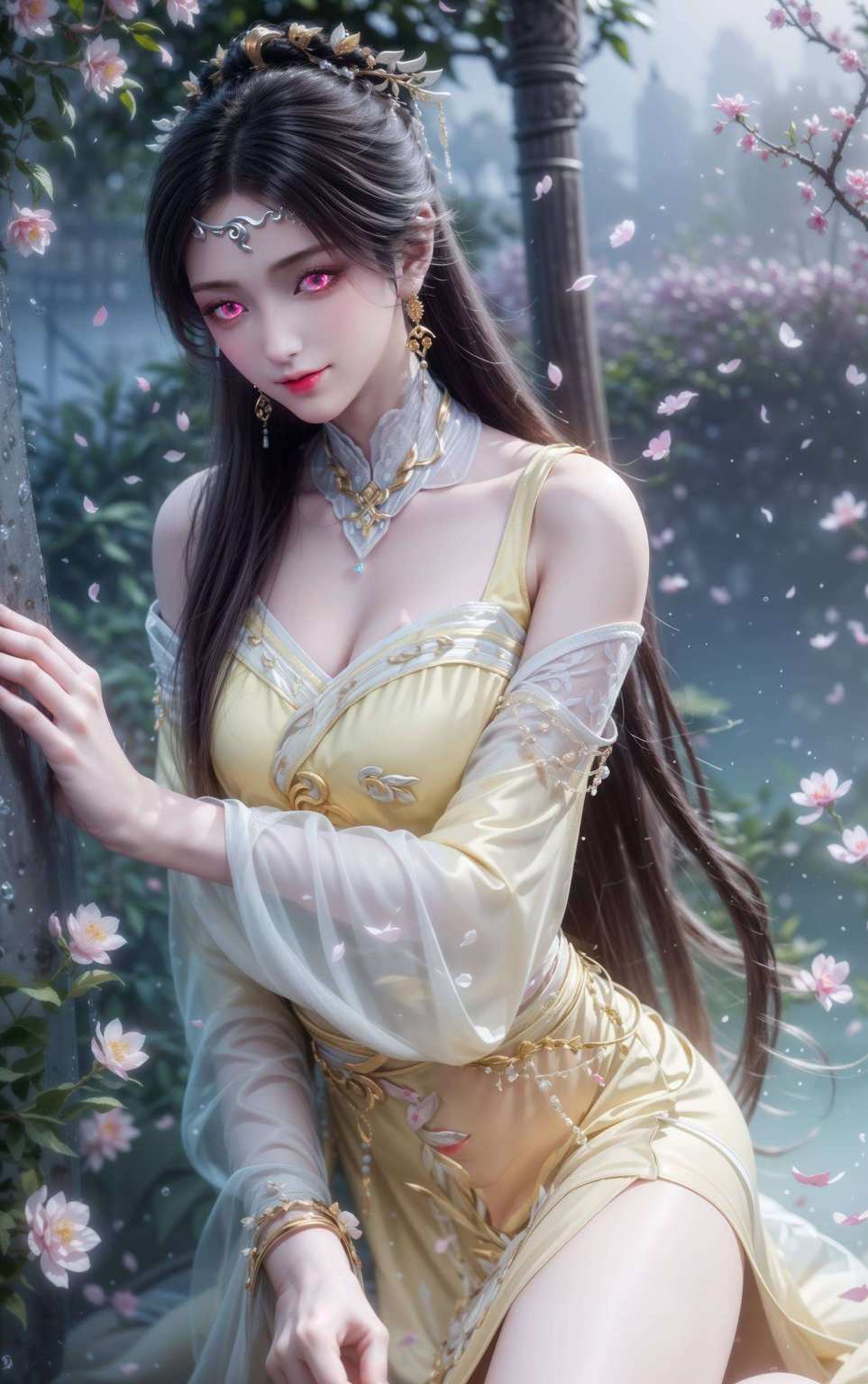 更是将她的美艳与神秘完美呈现为你的电脑桌面增添一抹绚烂的玄幻色彩