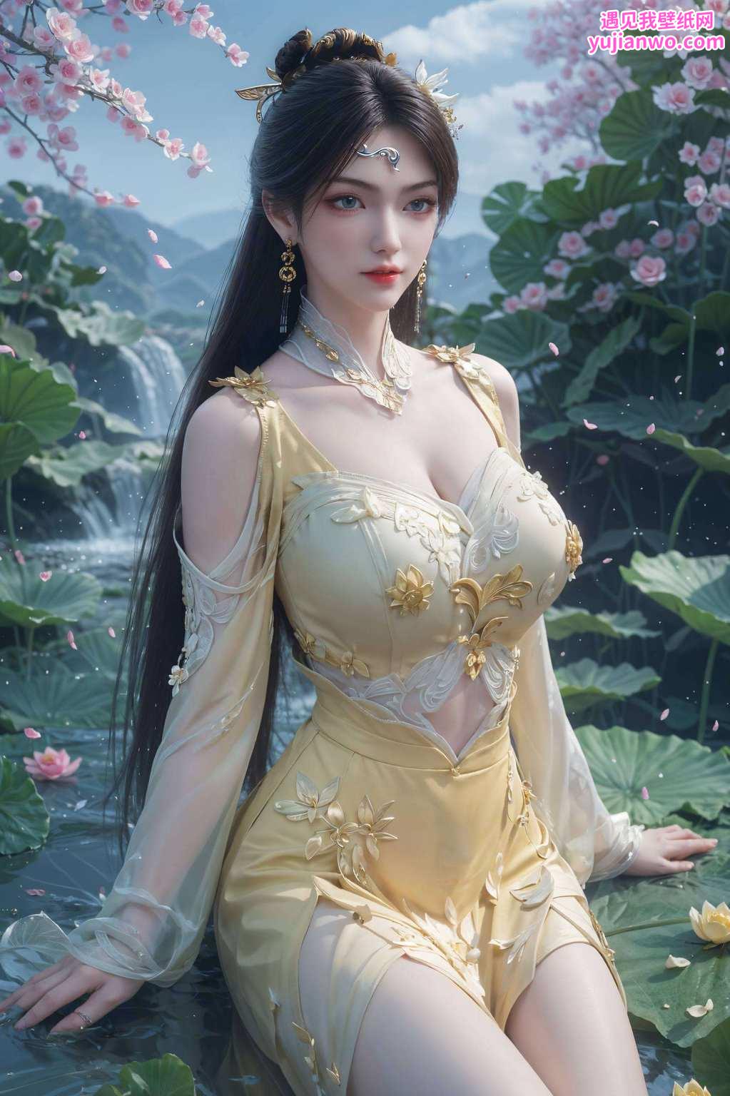 快来下载吧仿佛在说：“想要这款高清壁纸？先让我看看你的诚意哦！”而旁边的国漫女神们也不甘示弱