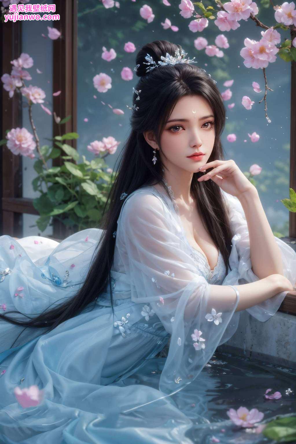 以她的清冷气质和绝世容颜那位翩翩起舞在诛仙世界中的仙子
