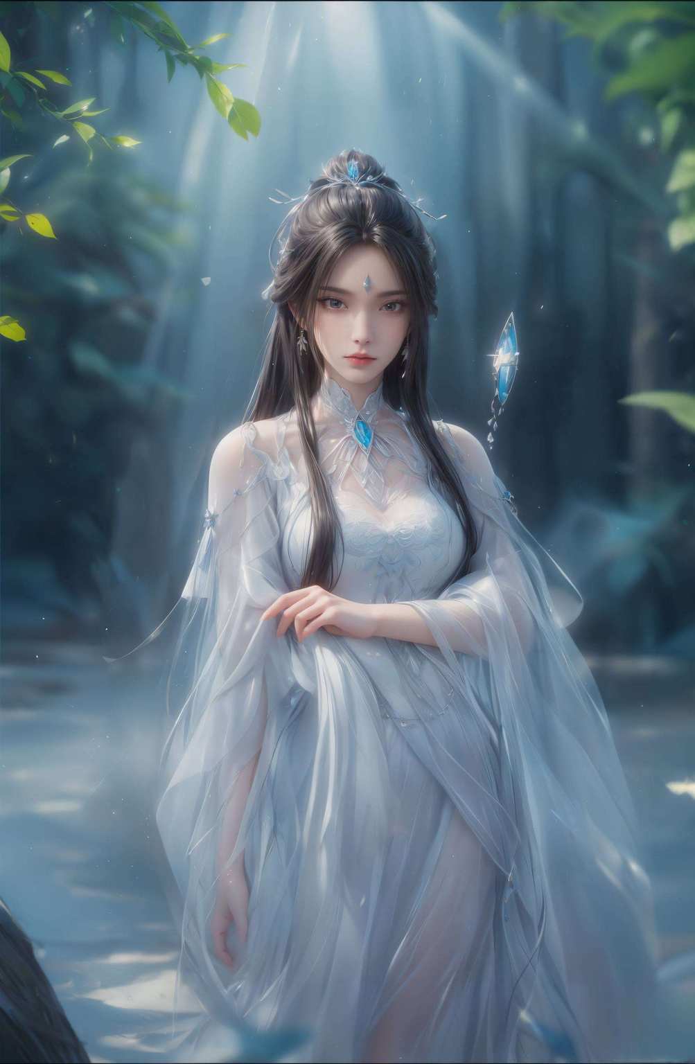 美的如此极致陆雪琪如一朵清冷的雪花
