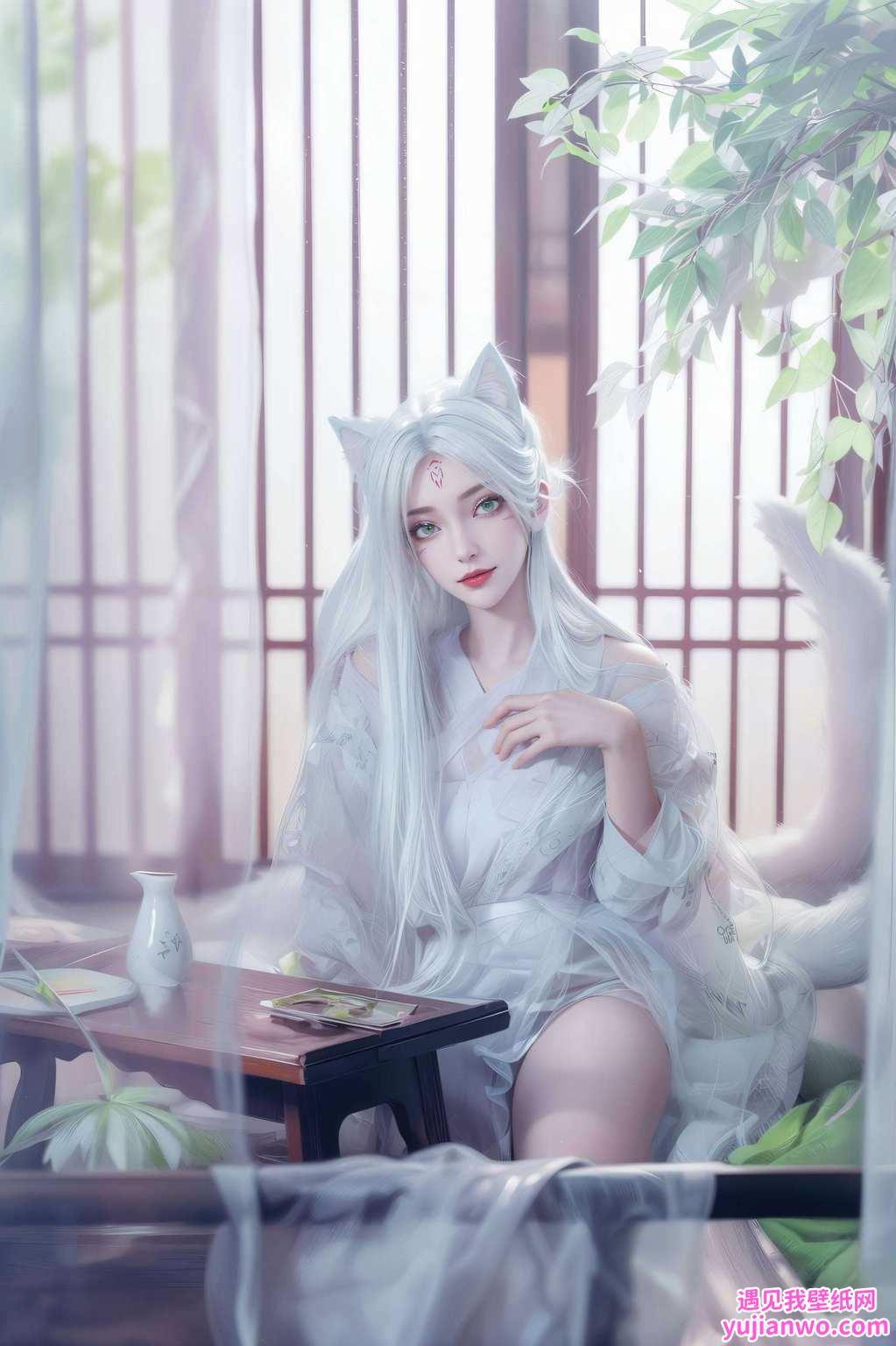 诛仙意境入画中,国漫美女栩栩生动漫壁纸幻彩融,玄幻世界灵气涌