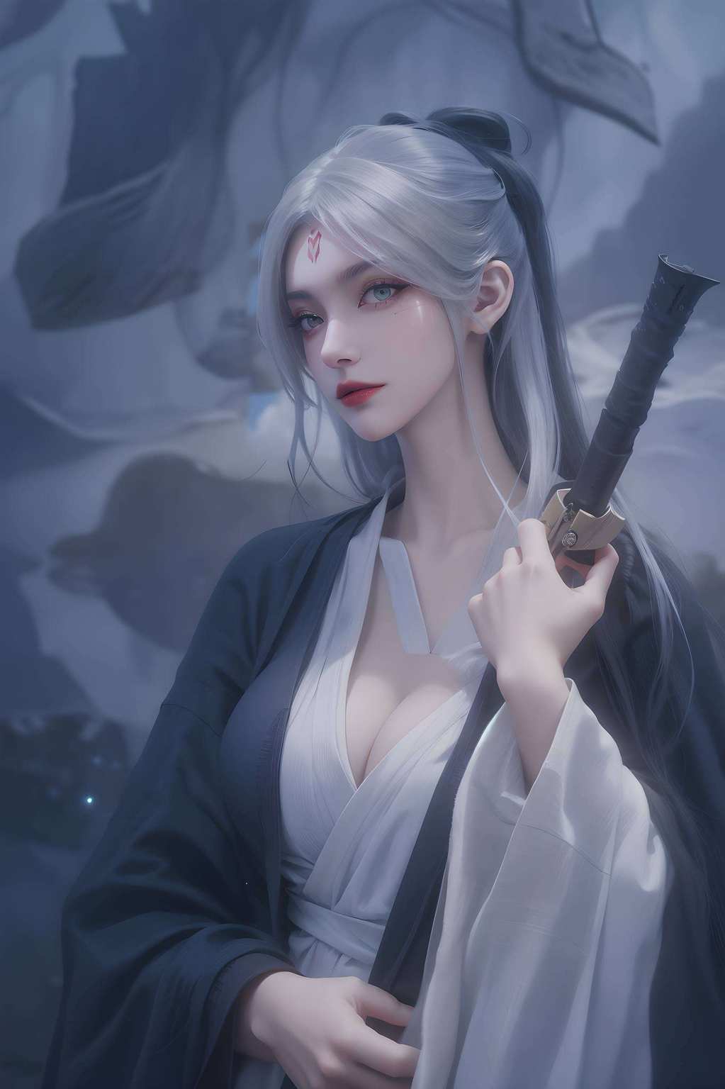 壁上画卷仙气萦绕