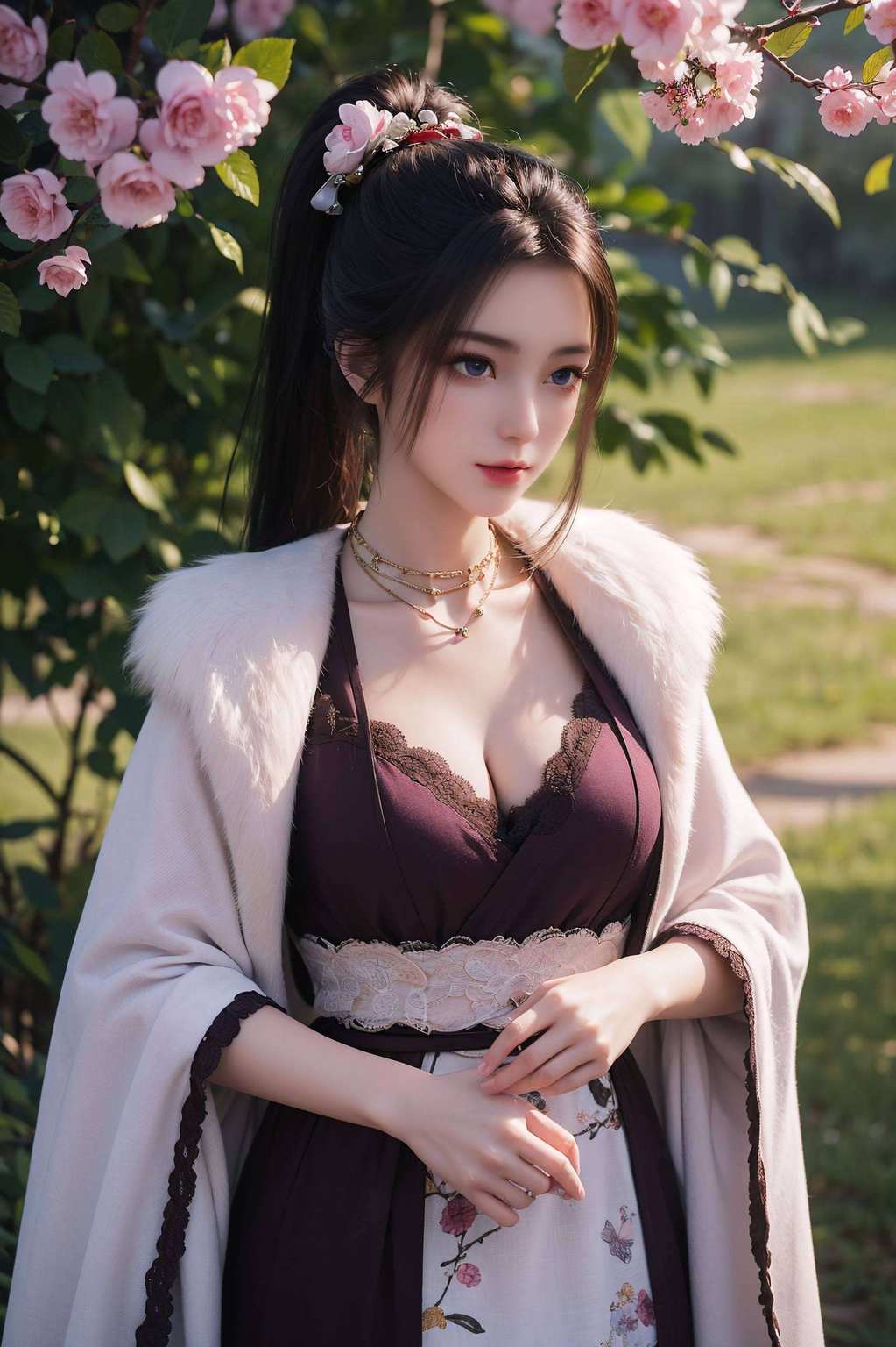 那飘逸的长发美得让人心醉